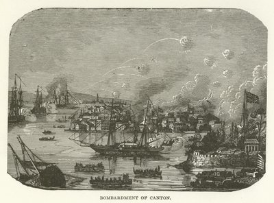 Bombardement van Canton door American School