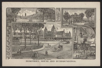 Boscobel House en omgeving door American School
