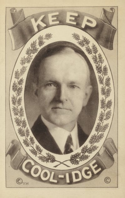 Calvin Coolidge (litho) door American School