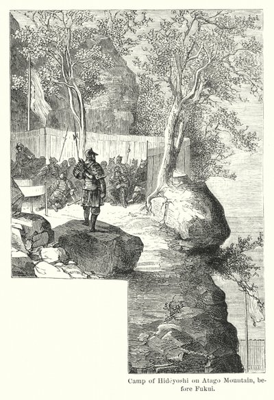 Kamp van Hideyoshi op de Atago-berg, voor Fukui door American School