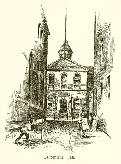 Carpenters Hall, Philadelphia door American School