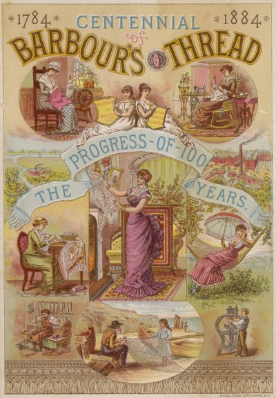 Eeuwfeest van Barbours draad, 1784 - 1884 door American School
