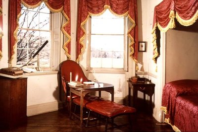 Chaise-longue en opbergkast van Monticello, het huis van Thomas Jefferson, eind 18e eeuw door American School