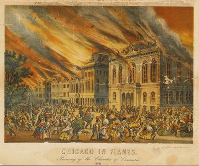 Chicago in vlammen: Verbranding van de Kamer van Koophandel door American School