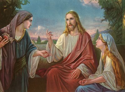 Christus met de Maagd Maria en Maria Magdalena door American School