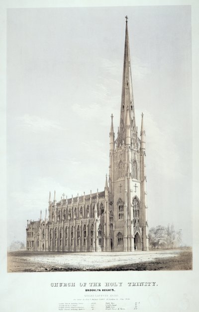 Kerk van de Heilige Drie-eenheid, Brooklyn Heights door American School