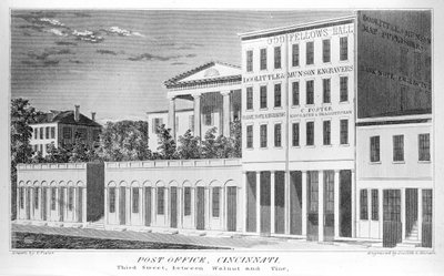 Cincinnati Postkantoor, Derde Straat, 1841 door American School