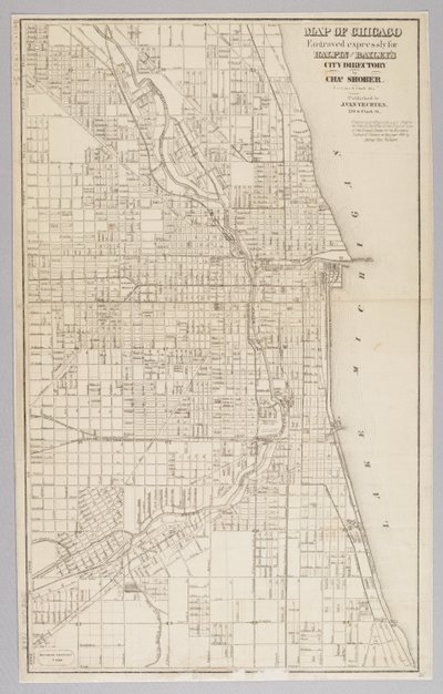Stadskaart van Chicago door American School