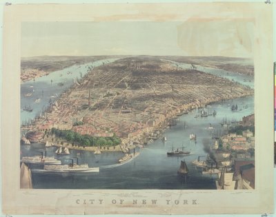 Stad New York, 1856 door American School