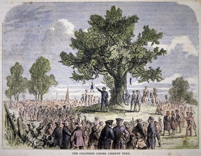 Kolonisten onder de Vrijheidsboom door American School