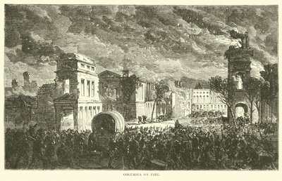 Columbia in brand, februari 1865 door American School
