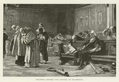 Columbus voor de Raad van Salamanca door American School