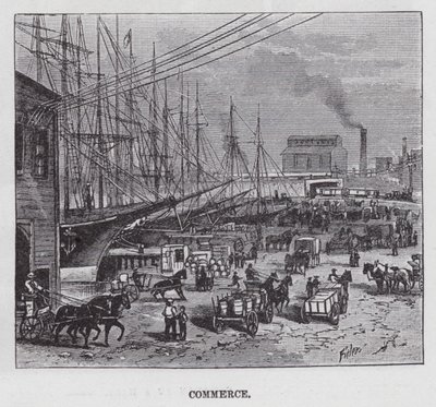 Handel (gravure) door American School