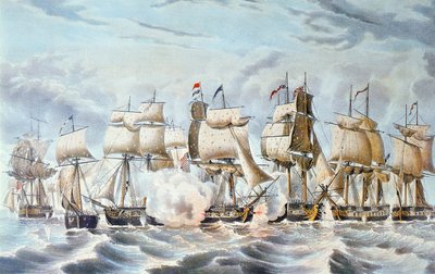 Overwinning van Commodore Perry op Lake Erie door American School