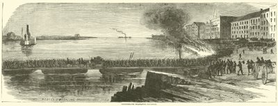 Confederaten evacueren Savannah, december 1864 door American School