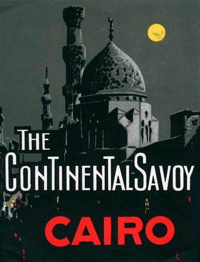 Continentaal Savoy Hotel in Caïro met moskee door American School