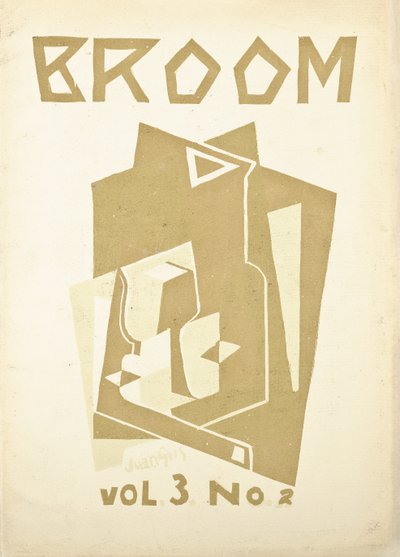 Omslag voor Volume 3, nummer 2, van het kunsttijdschrift "Broom", ca. 1921-1924 door American School