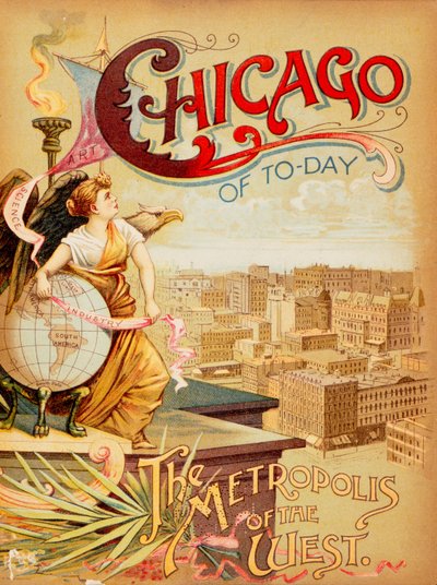 Omslag naar Chicago van vandaag, de metropool van het Westen door American School