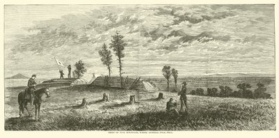 Top van Pine Mountain, waar generaal Polk viel, juni 1864 door American School