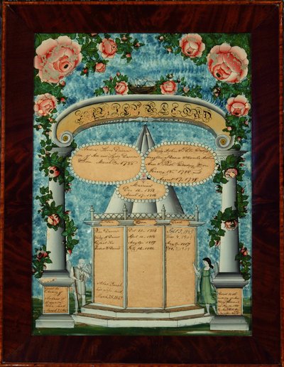 Darrow-Adkins-Wooding familie record, 1825-32 door American School