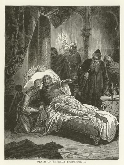 De dood van keizer Frederik II door American School