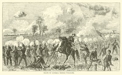 Dood van generaal Thomas Williams, augustus 1862 door American School
