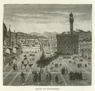 Dood van Savonarola door American School