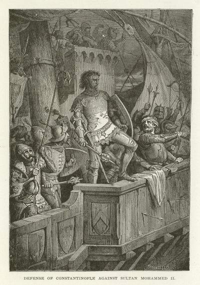 Verdediging van Constantinopel tegen Sultan Mohammed II door American School