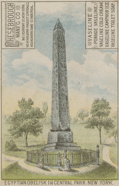 Egyptische Obelisk in Central Park New York door American School