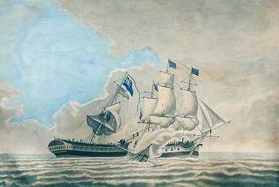 Engagement Tussen de U.S. Fregat Constund en H.M.S. Guerriere door American School