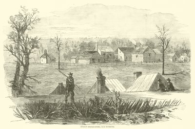 Hoofdkwartier van Ewell, nabij Richmond, maart 1865 door American School