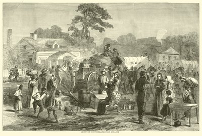 Exodus van de Geconfedereerden uit Atlanta, september 1864 door American School