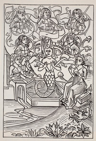 Fay Melusine, uit The World Guide to Gnomes, Fairies, Elves and Other Little People door Thomas Keightley (1789-1872) gepubliceerd 1880 door American School