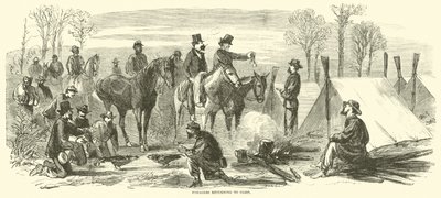 Foerageerders keren terug naar het kamp, maart 1865 door American School