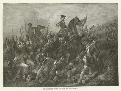 Frederik de Grote bij Leuthen door American School
