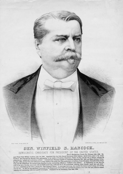 Generaal Winfield S. Hancock: Democratische kandidaat voor President van de Verenigde Staten door American School