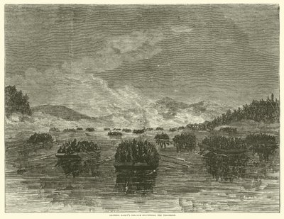 Brigade van generaal Hazen daalt de Tennessee af, oktober 1863 door American School