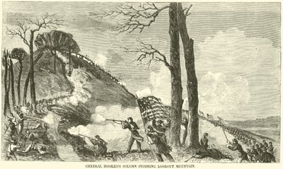 Kolom van generaal Hooker bestormt Lookout Mountain, november 1863 door American School