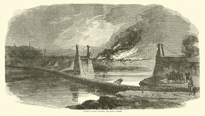 Generaal Logan die de Bayou Pierre oversteekt, mei 1863 door American School