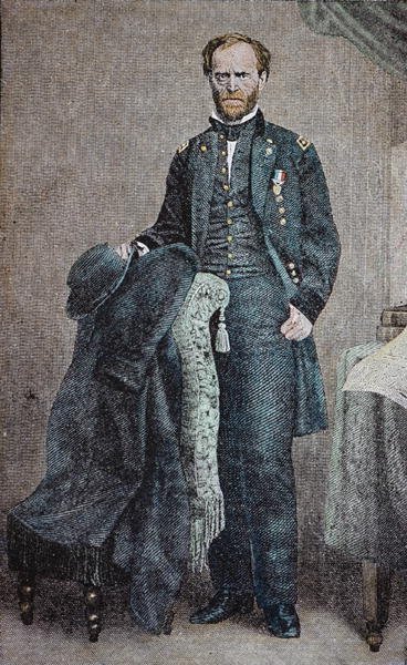 Generaal William T. Sherman (1820-91) door American School