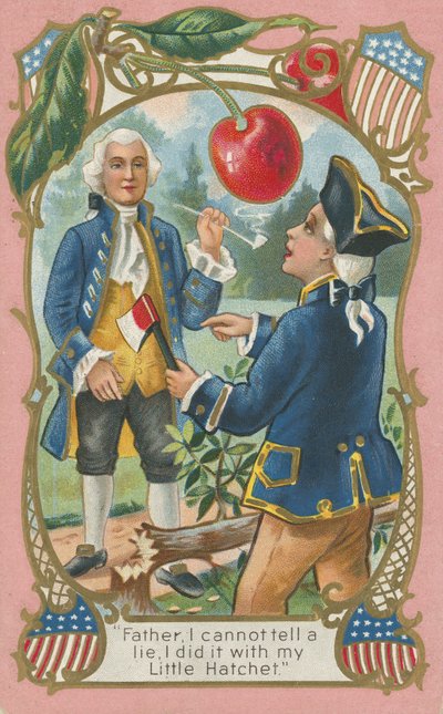 George Washington die zijn vader bekent door American School