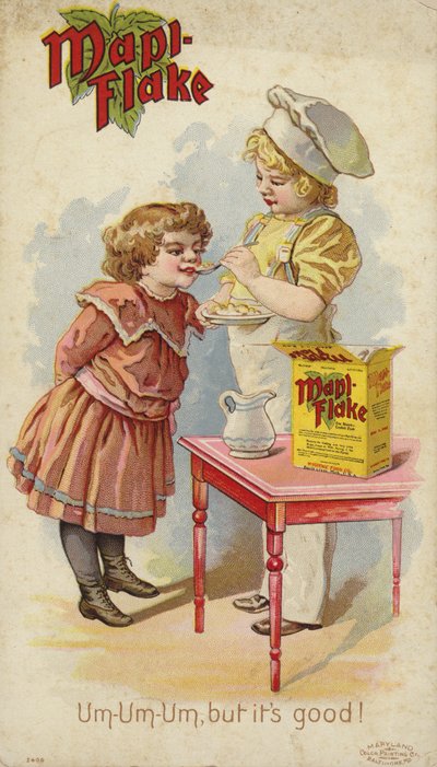 Meisje eet Mapi Flake door American School