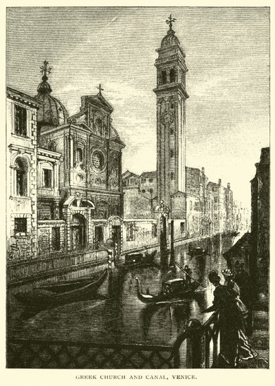 Griekse Kerk en Kanaal, Venetië door American School