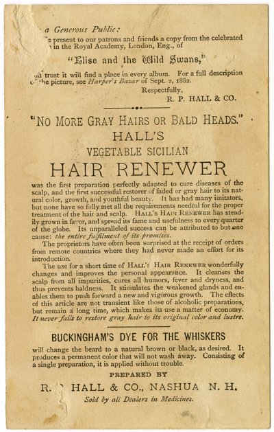 Halls Plantaardige Siciliaanse Haarvernieuwer, Herstelt Grijs Haar naar de oorspronkelijke kleur en voorkomt kaalheid, Verso door American School