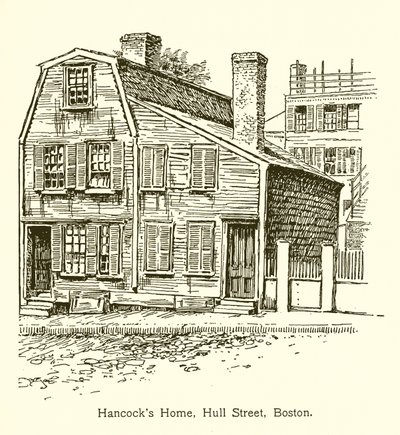 Hancocks Huis, Hull Street, Boston door American School