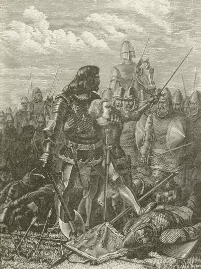 Hendrik V bij de Slag van Agincourt door American School