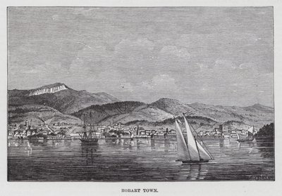 Hobart Town (gravure) door American School