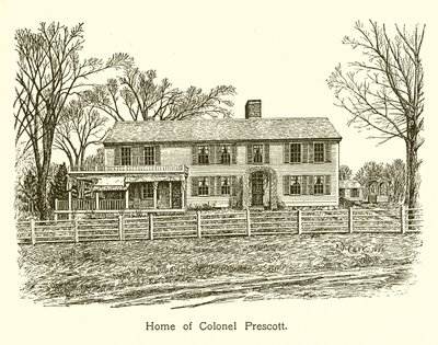 Huis van Kolonel Prescott, Bunker Hill door American School