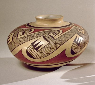 Hopi Bullware pot, uit Arizona door American School