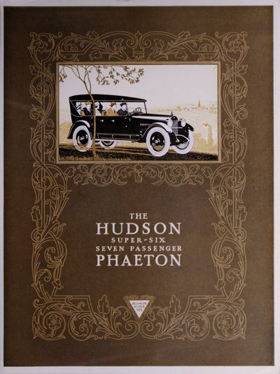 Hudson Super-Six Zeven Passagiers Phaeton, 1923 door American School
